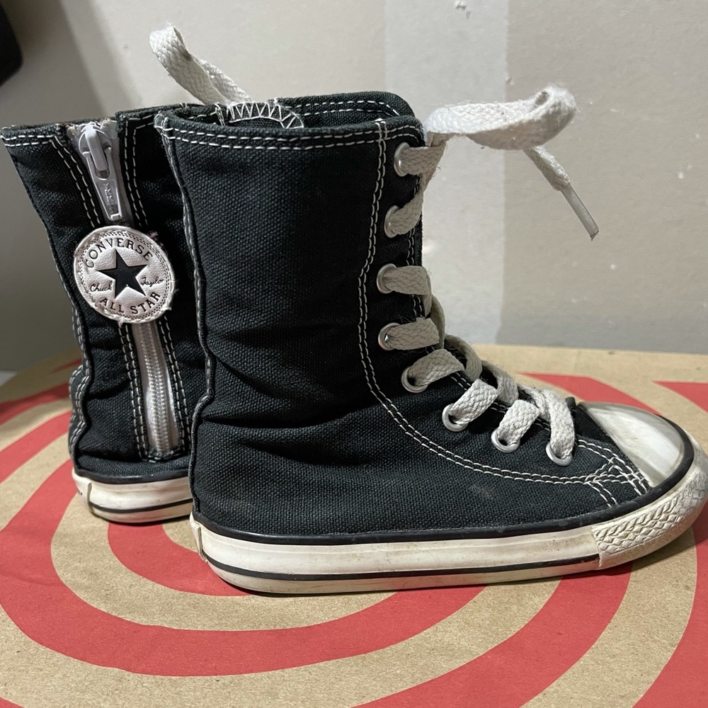 Black high top converse